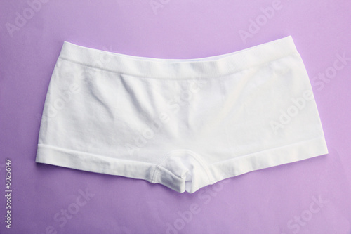 Womans panties, on bright background