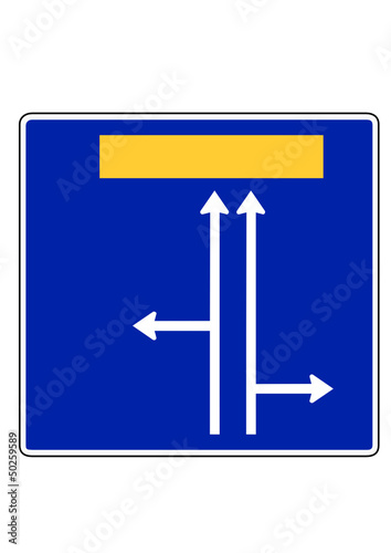 Autobahnschild blanko