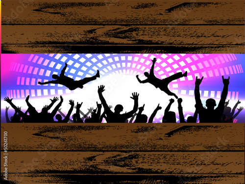 Party people vector background