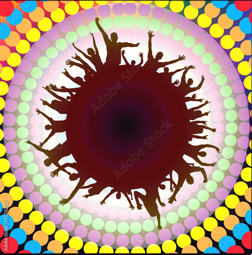 Party people vector background