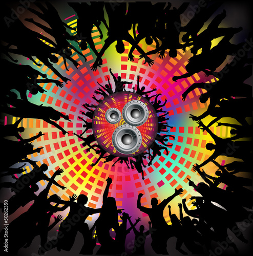 Party people vector background