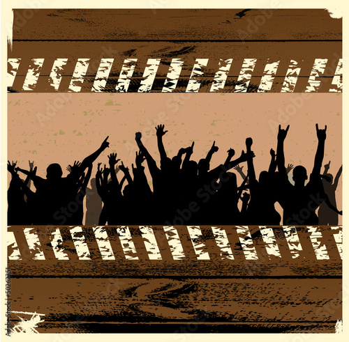 Party people vector background