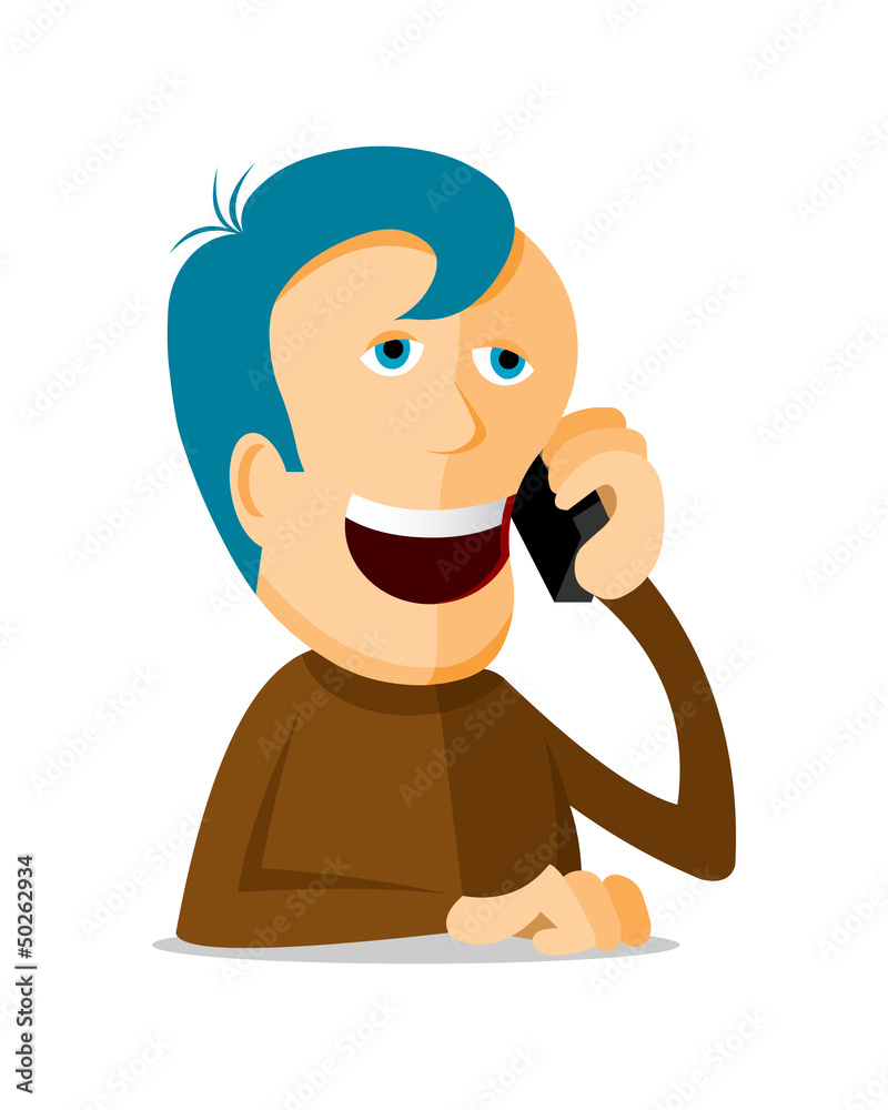 Man on the phone