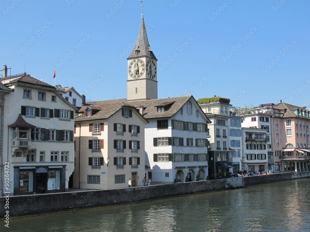 Zürich Altstadt - Am Limnatquai