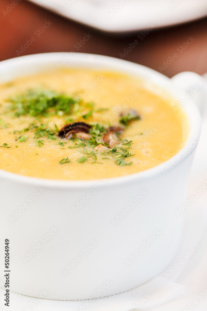 seafood cream soup