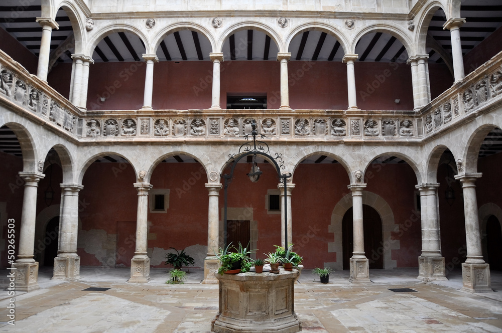 Courtyard in the Royal Colleges, Tortosa (Spain)