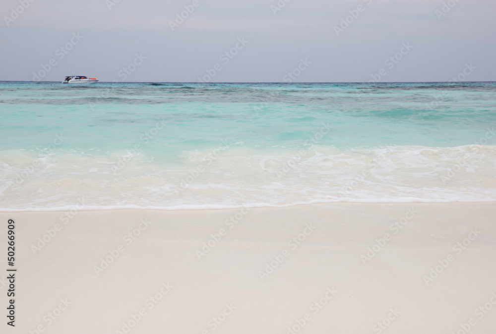 Beauty sea shore at Tachai island in Phangnga, Thailand Beauty sea shore at Tachai island in Phangnga, Thailand