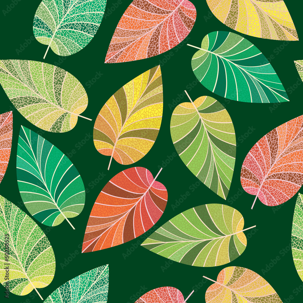 Seamless. The leaves and branches. Seamless. The leaves and branches.