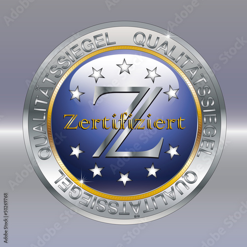 Qualitaetssiegel blau zertifiziert