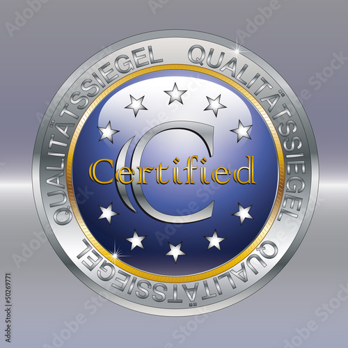 Qualitaetssiegel blau Certified 2