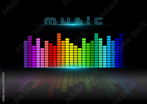colorful equalizer