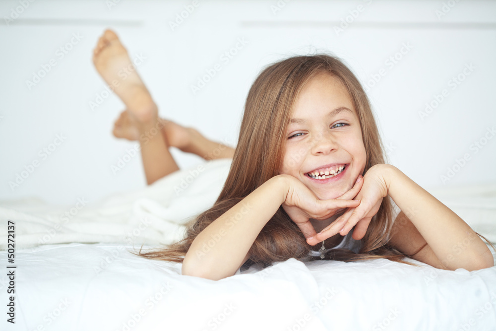 Girl in the bed Girl in the bed