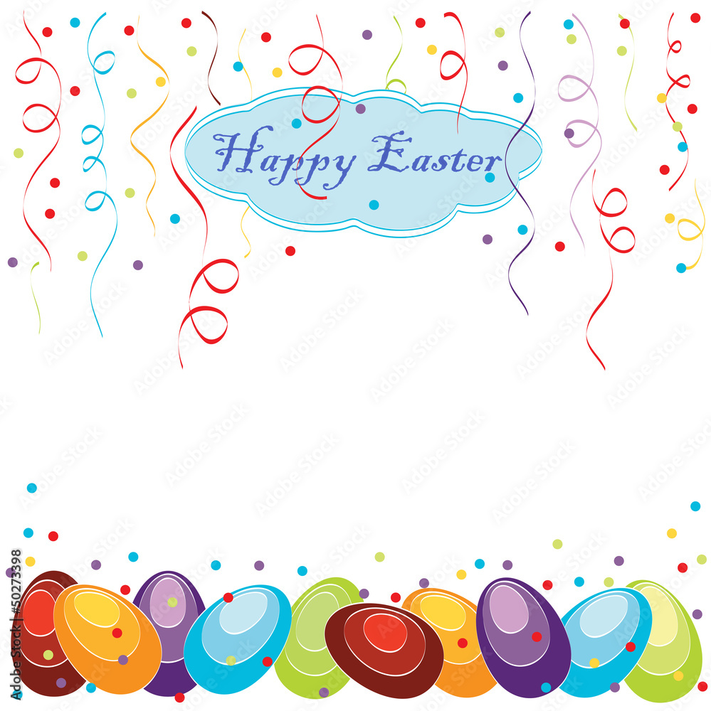 Naklejka premium Easter frame