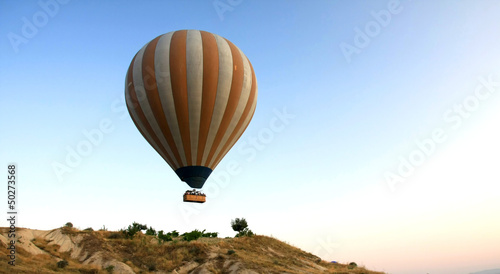 Hot air balloon flying in Cappadocia,Turkey © anilah