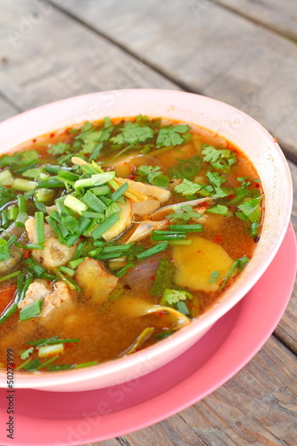 Hot and sour soup - Tom - Yum thai food