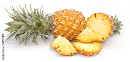 Pineapple isolated on the white background