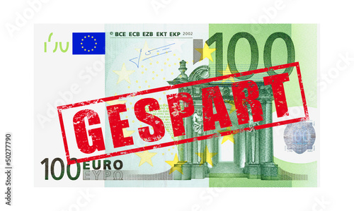 100Euro Geldschein mit Stempel 