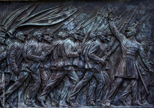 Union Soldiers US Grant Memorial Capitol Hill Washington DC Fototapet