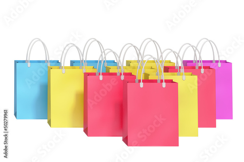 shopping bag on a white background