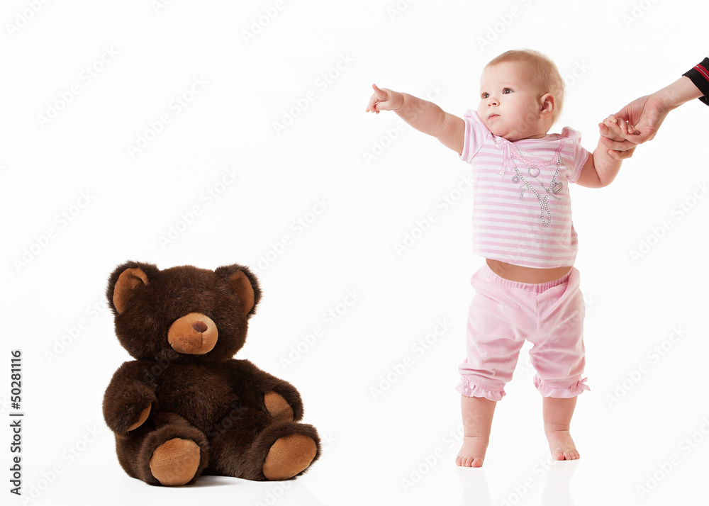 little baby isolated on a white background little baby isolated on a white background