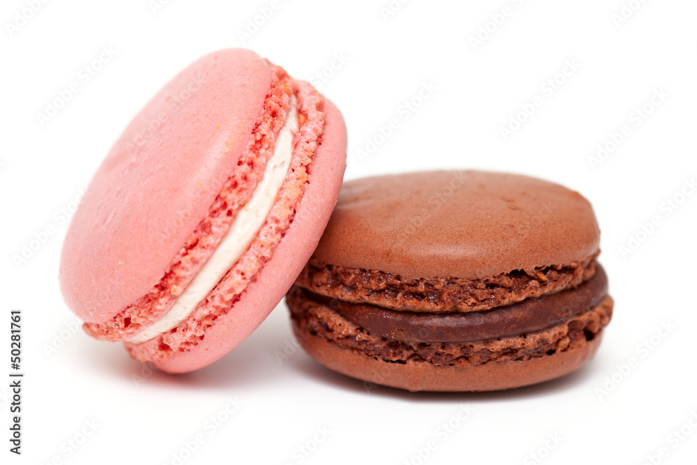 colorful macarons isolated on white backrgound colorful macarons isolated on white backrgound