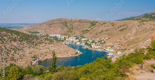 Crimean Mountains form the city of Balaklava