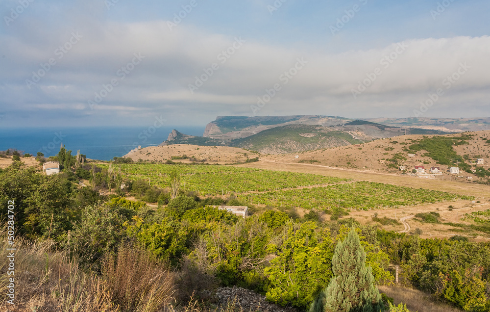 Naklejka premium View to Cembalo fortress in Balaklava