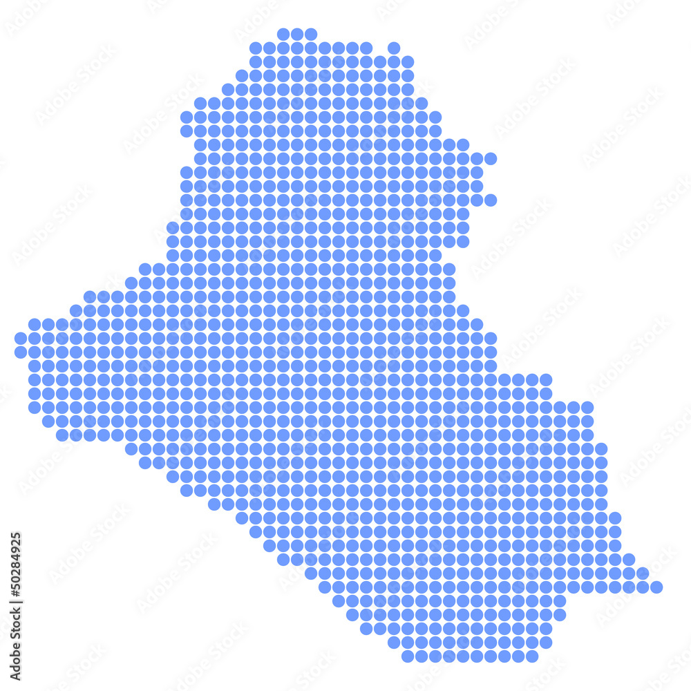 イラク　地図　円