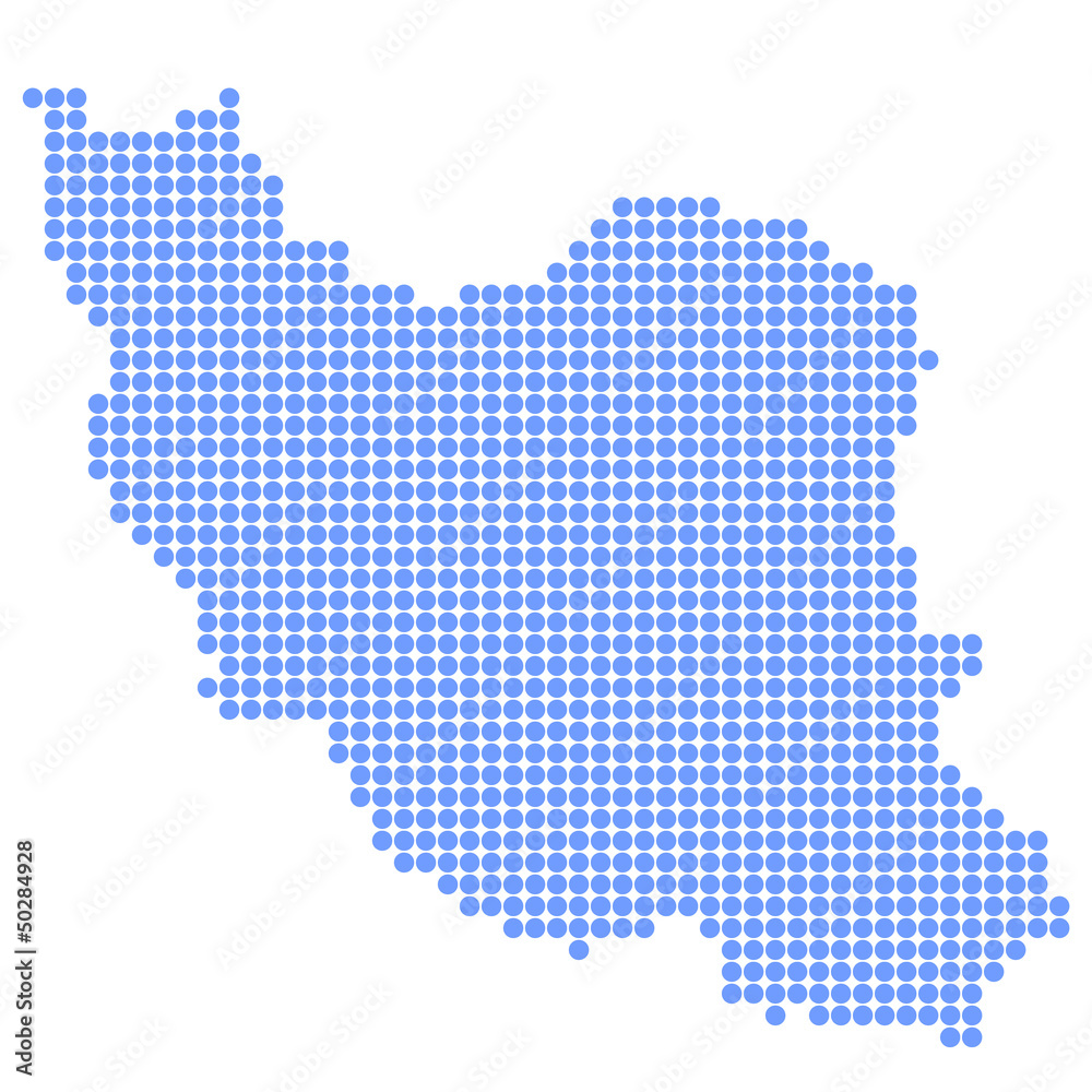 イラン　地図　円