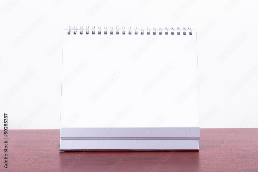 Desk Calendar on Table Desk Calendar on Table