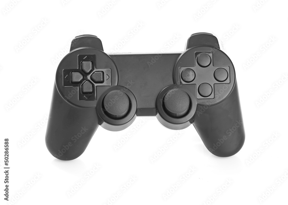 gamepad on white background gamepad on white background