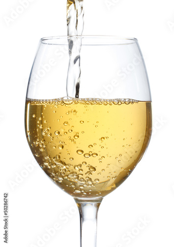 Wine Glass with White Wine