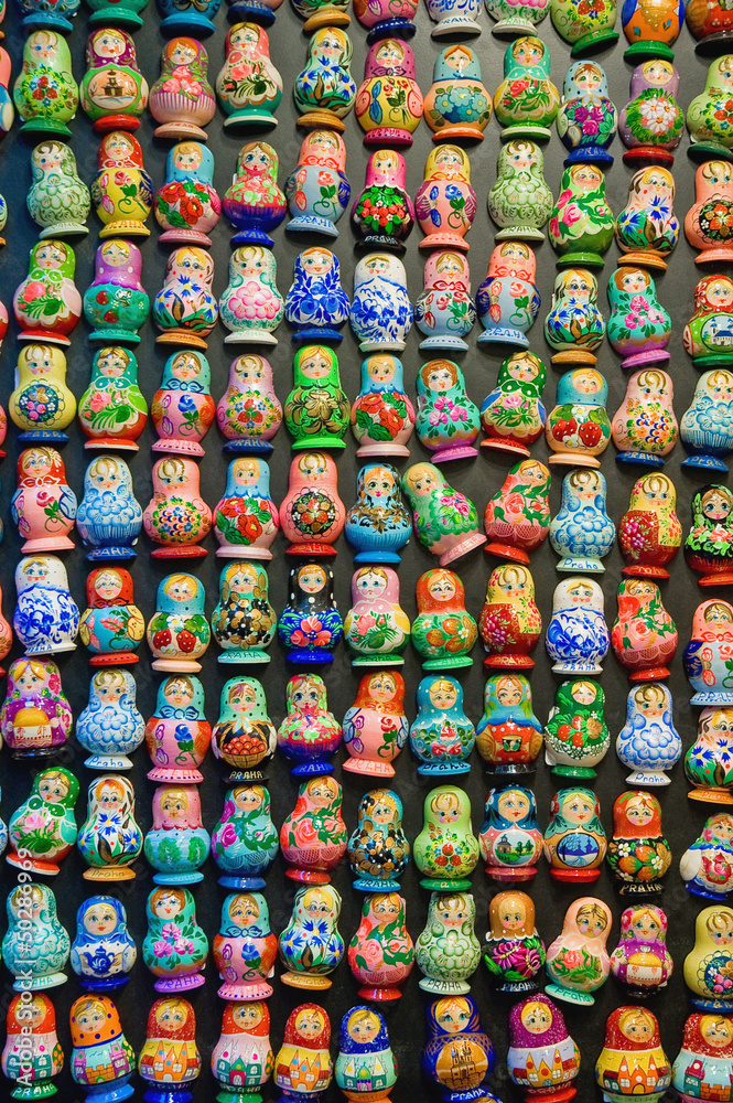 Matryoshka doll souvenirs.
