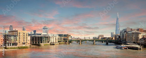 Panorama of London - view from Millenium Bridge #50287107