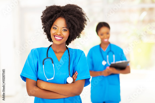 professional african american medical nurse