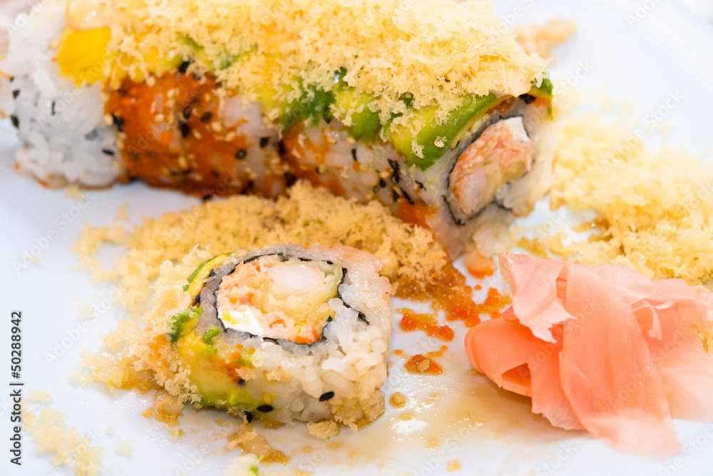 Shrimp tempura roll Shrimp tempura roll