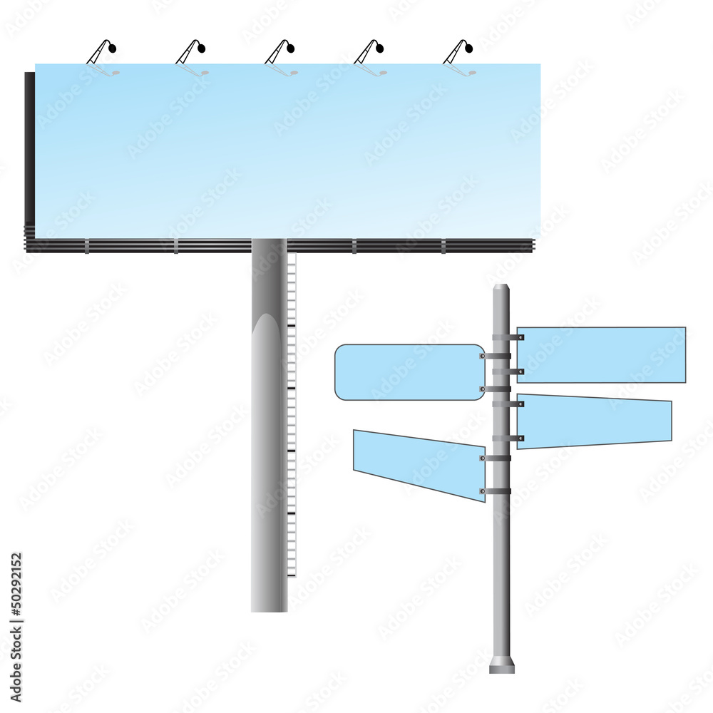 Obraz premium Road banner template set