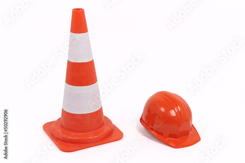 Traffic Cone And Hardhat