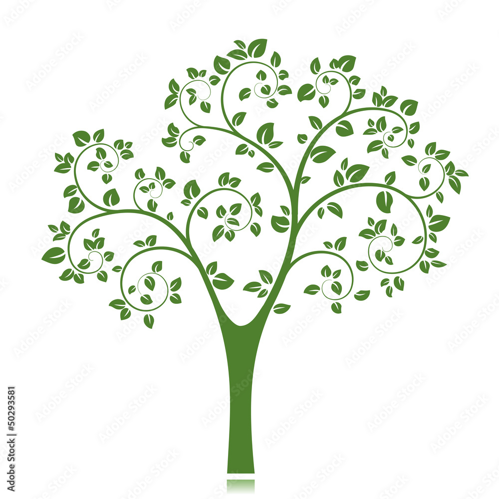 Obraz premium Vector Tree Silhouette