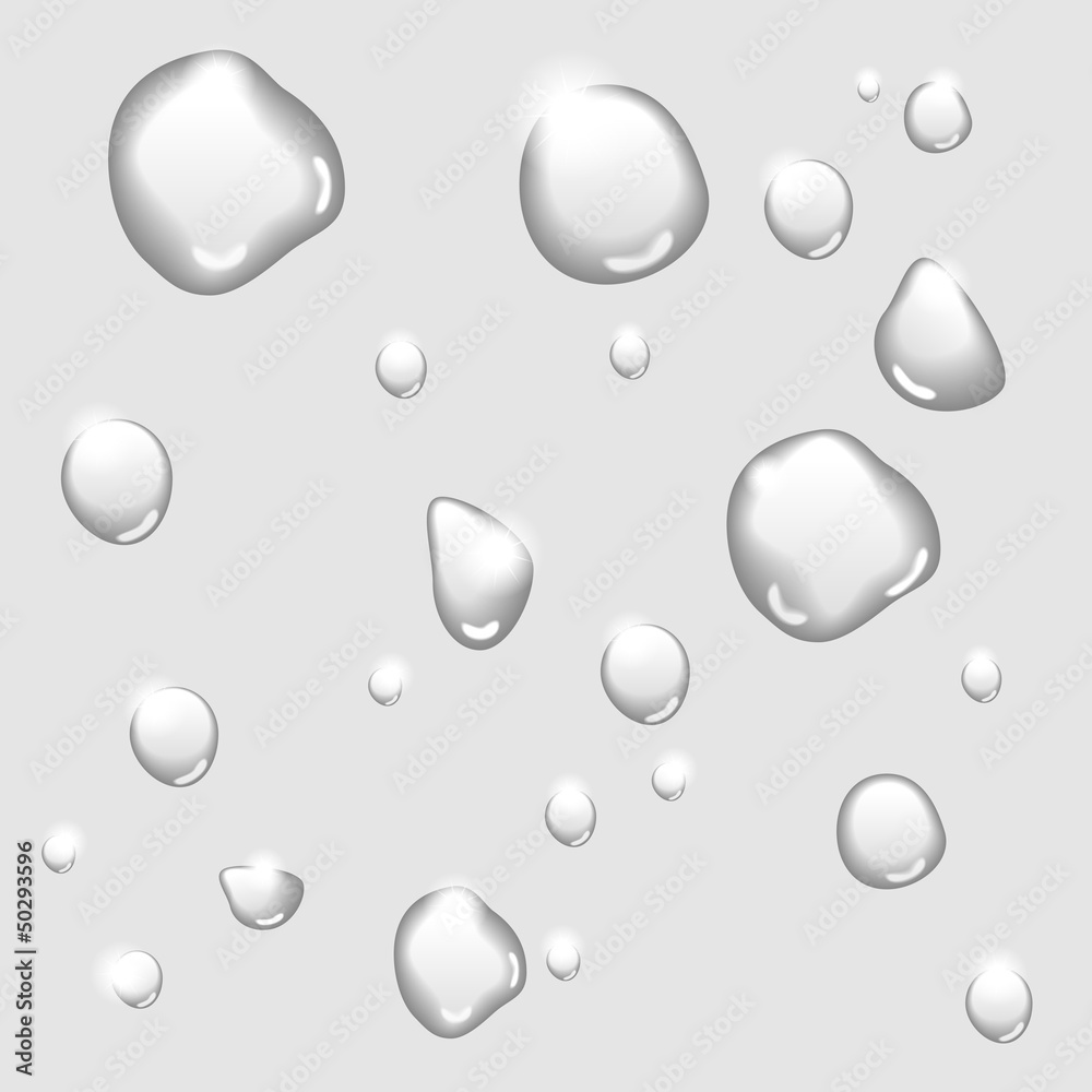 Vector Water drops Background