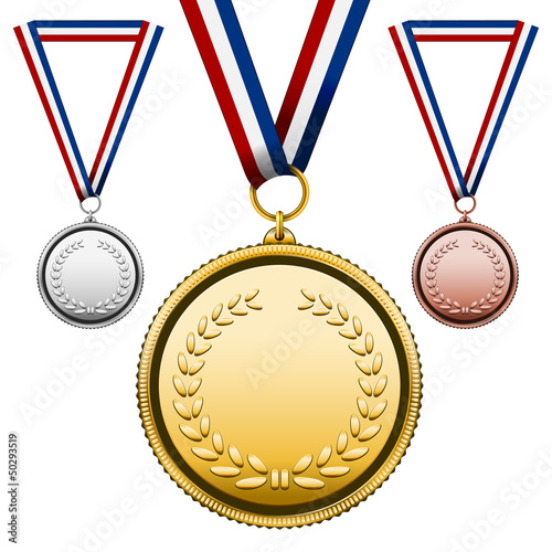 Medals with blank face