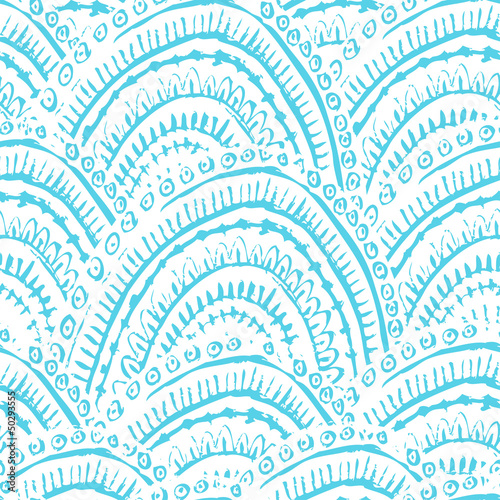 Hand painted textured seamless pattern