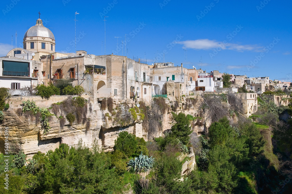 Panoramic view of Massafra. Puglia. Italy.