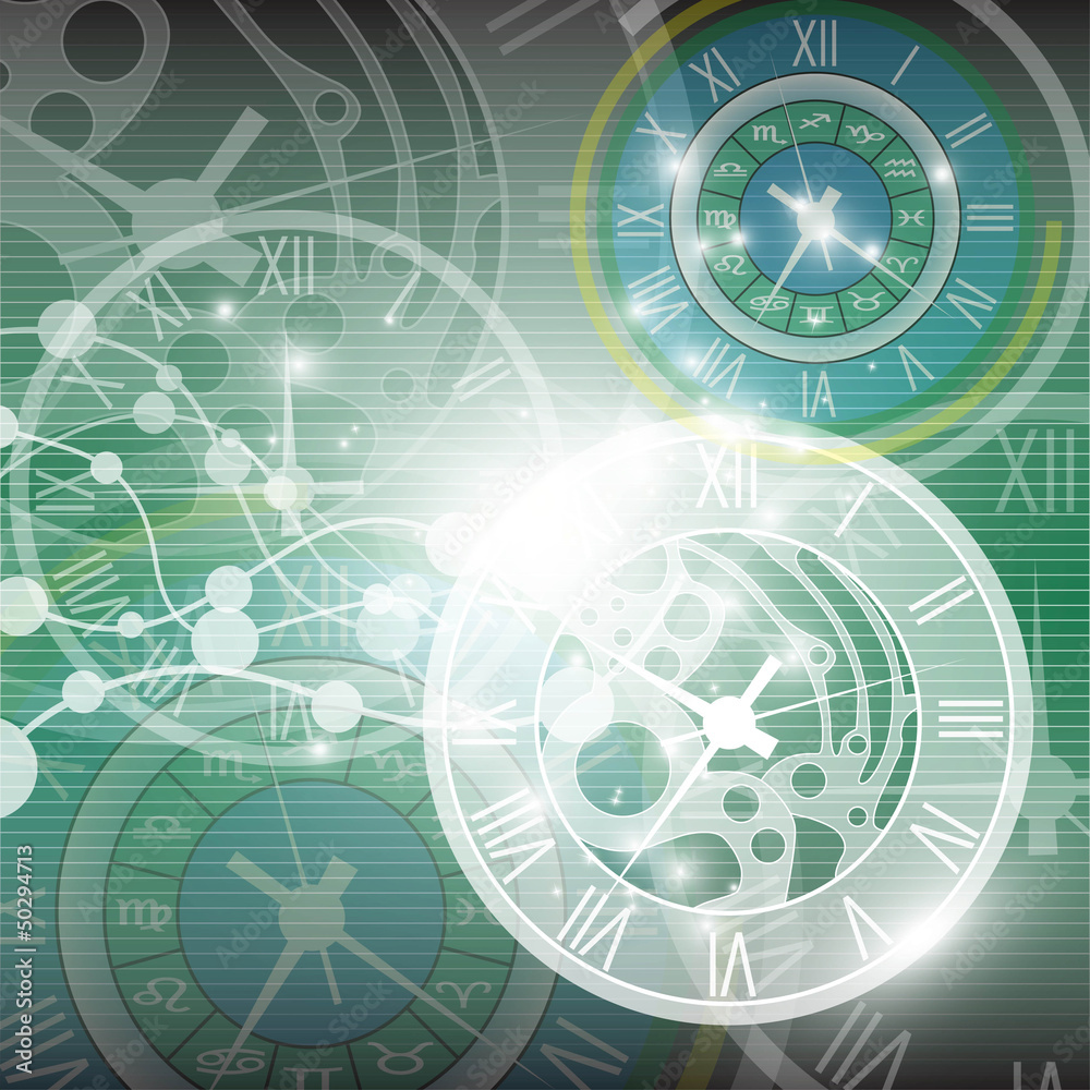 Obraz premium abstract clock background