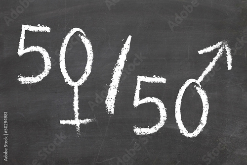 Quadro em tela gender equal opportunity or representation