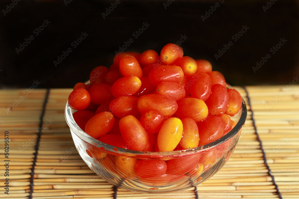 Fresh ripe cherry tomatoes