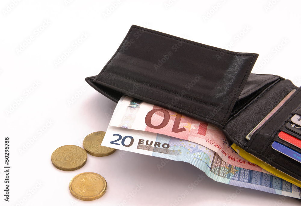 Portemonnaie mit Geld Stock Photo | Adobe Stock