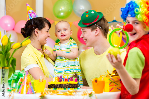 baby girl celebrating first...