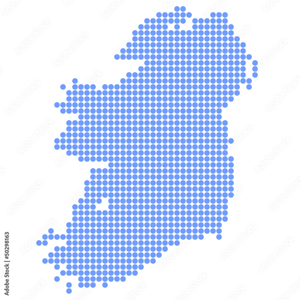 アイルランド　地図　円