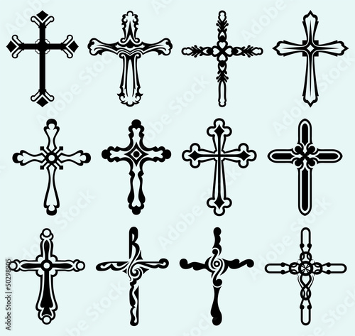 Religious cross design collection © Kreatiw